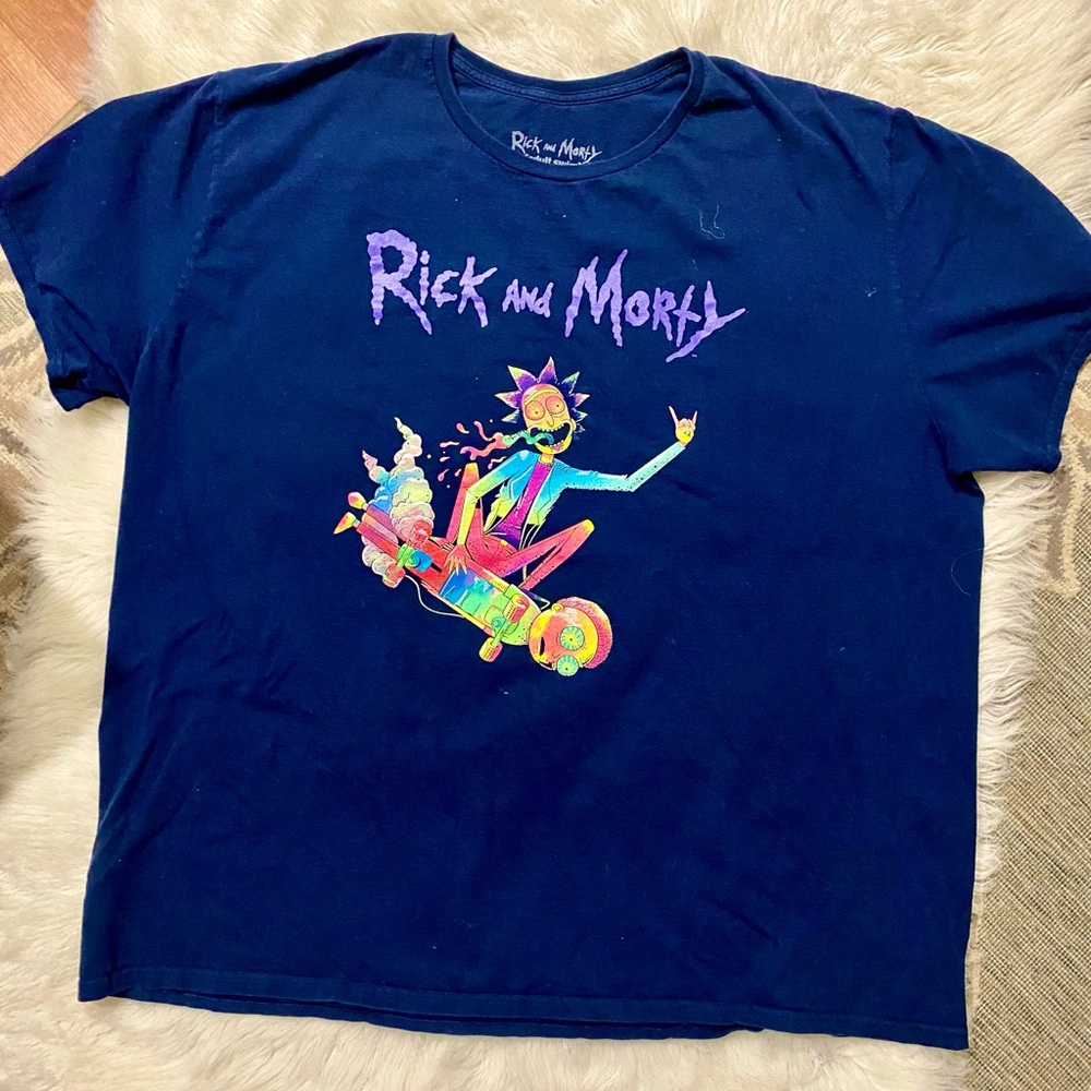 Rick & Morty Tee Shirt T-Shirt 3XL Cotton